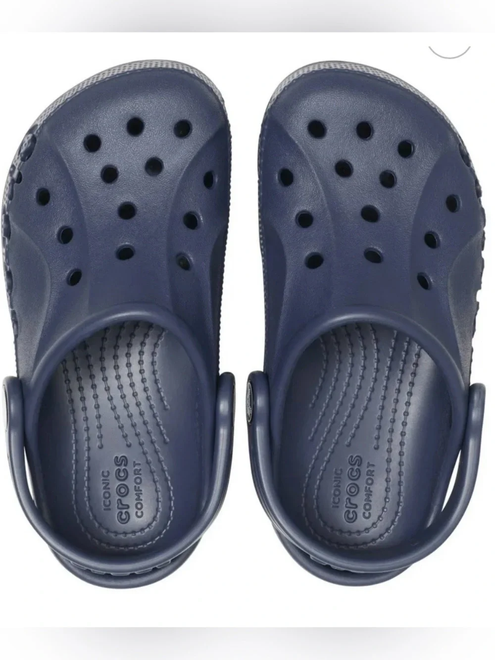 CROCS Boys navy blue baya clogs size 3